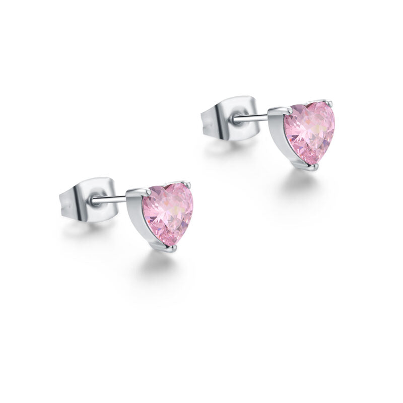 Orecchini Lobo con Cristallo a Cuore - Attimi - #BrandGioielli