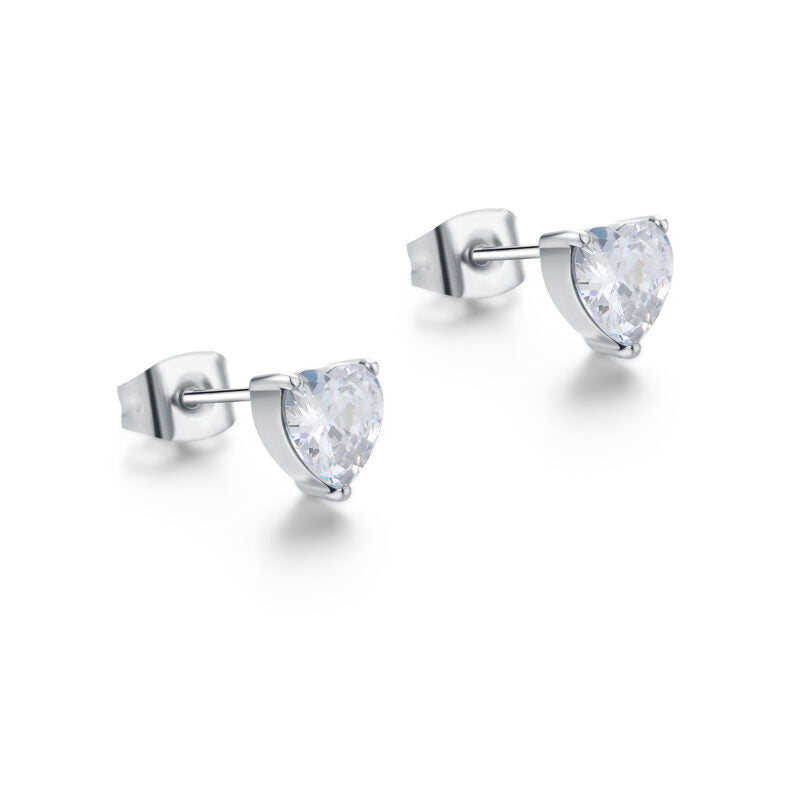 Orecchini Lobo con Cristallo a Cuore - Attimi - #BrandGioielli