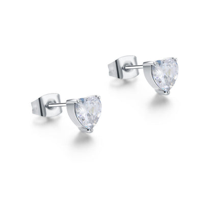 Orecchini Lobo con Cristallo a Cuore - Attimi - #BrandGioielli