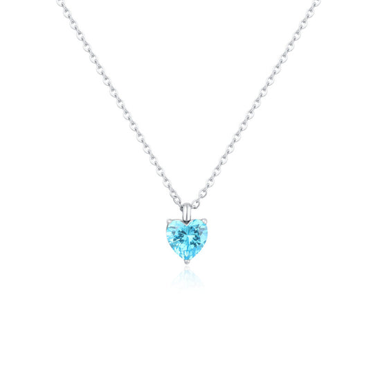 Collana con Cristallo Cuore in Acciaio - Attimi - #BrandGioielli