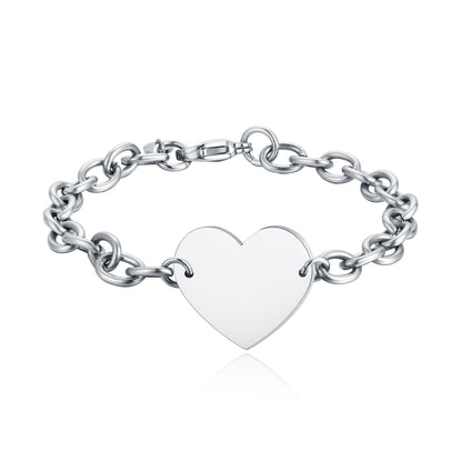 Bracciale Catena Cuore - Personalizzabile - #BrandGioielli