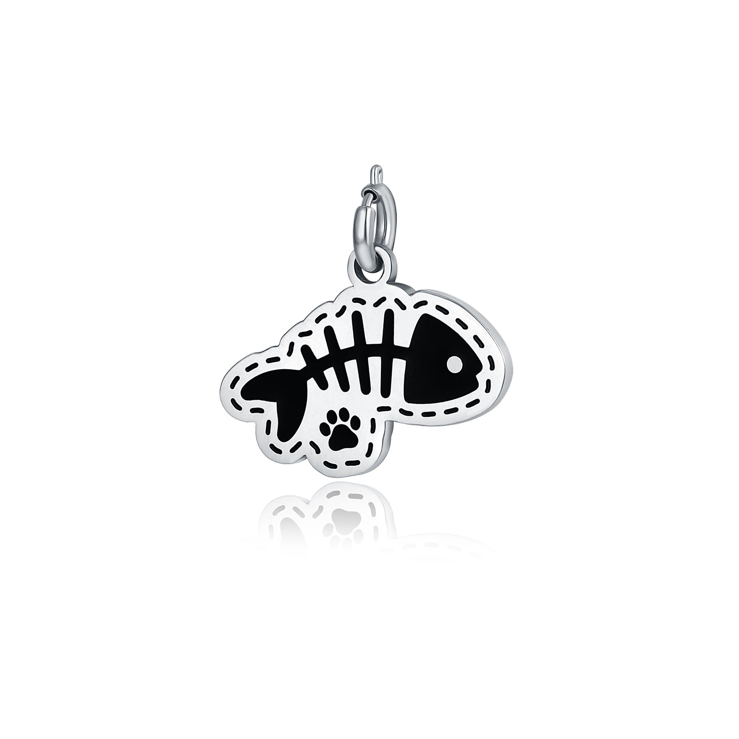 Charm Lisca Gatto Pendente - Personalizzabile - #BrandGioielli