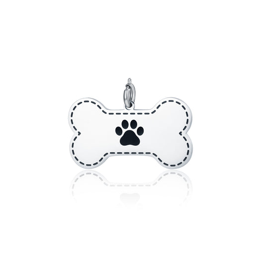 Charm Osso Cane Grande Pendente - Personalizzabile - #BrandGioielli