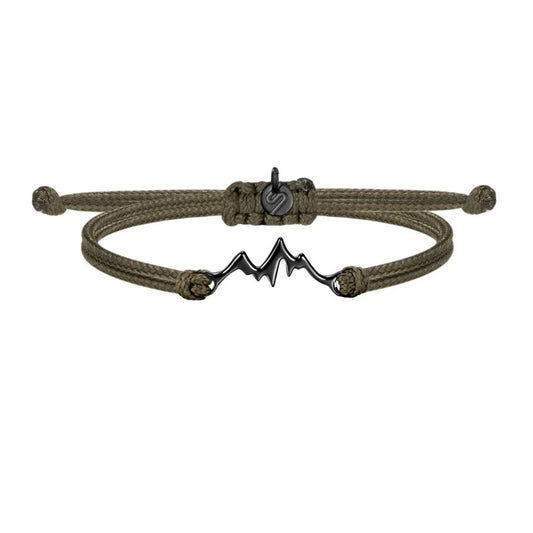 Bracciale Mountain - Sailbrace - Acciaio PVD Nero