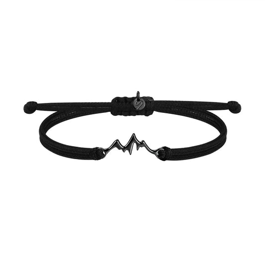 Bracciale Mountain - Sailbrace - Acciaio PVD Nero