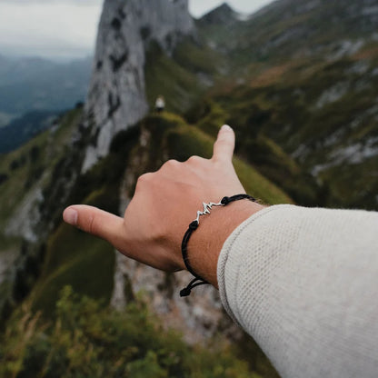 Bracciale Mountain - Sailbrace - Acciaio Vintage Silver