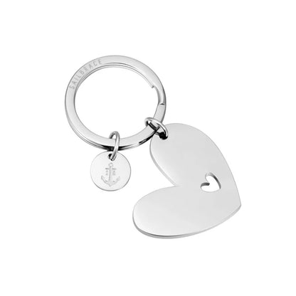 Portachiavi Heart - Sailbrace - Acciaio Silver