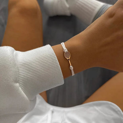 Bracciale Racchetta Tennis - Sailbrace - Acciaio PVD Oro Rosa