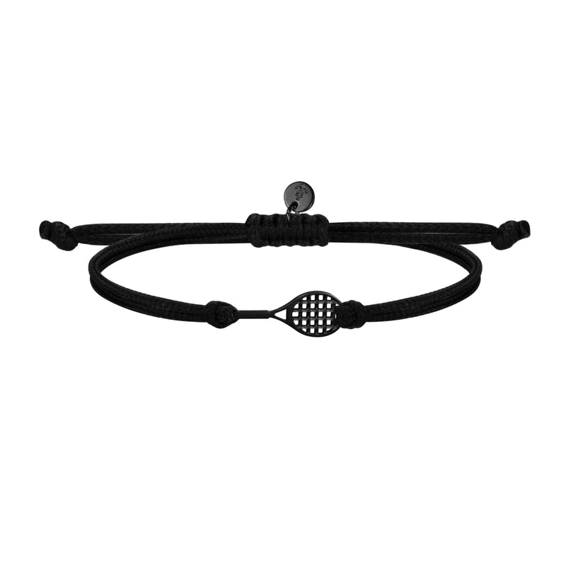 Bracciale Racchetta Tennis - Sailbrace - Acciaio PVD Nero