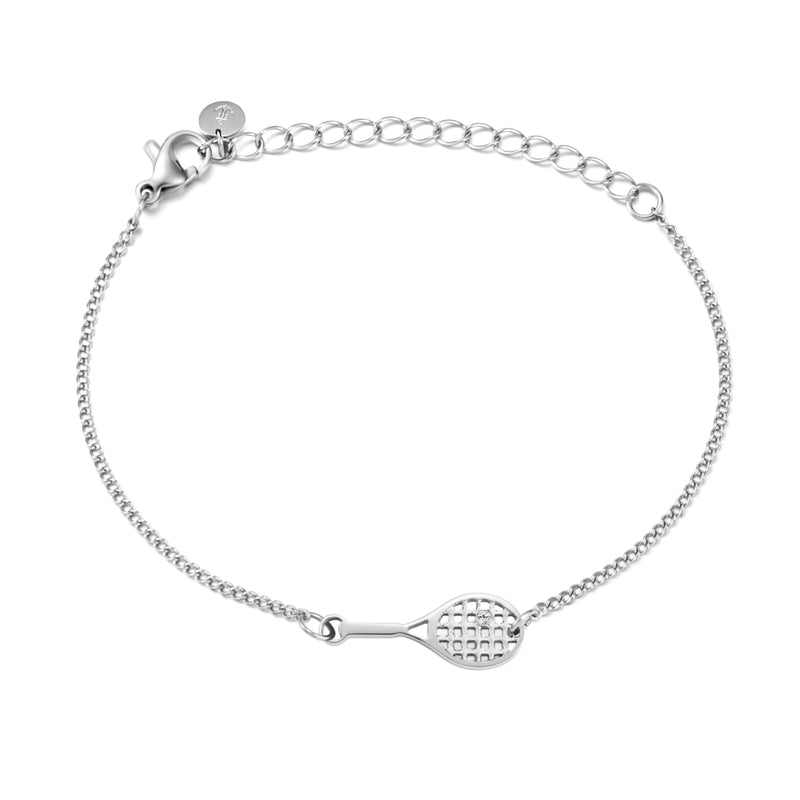 Bracciale Racchetta Tennis - Sailbrace - Acciaio Silver