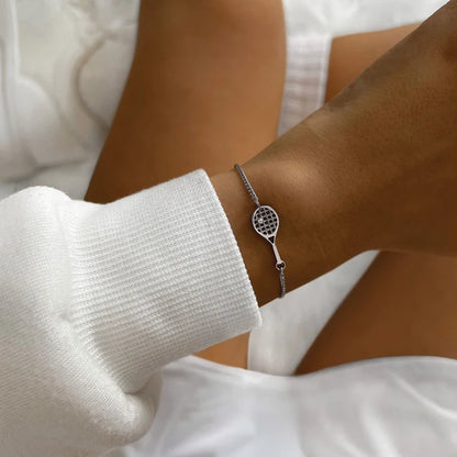Bracciale Racchetta Tennis - Sailbrace - Acciaio Silver
