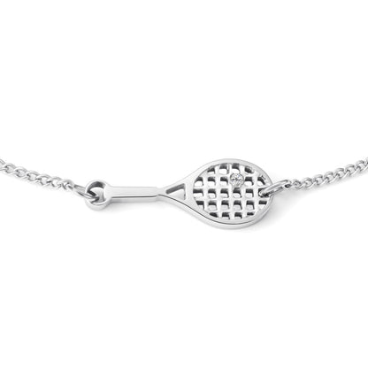 Bracciale Racchetta Tennis - Sailbrace - Acciaio Silver