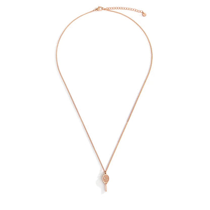 Collana Racchetta Tennis - Sailbrace - Acciaio PVD Oro Rosa