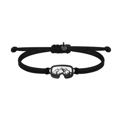 Bracciale Adventure Snow - Sailbrace - Acciaio PVD Nero