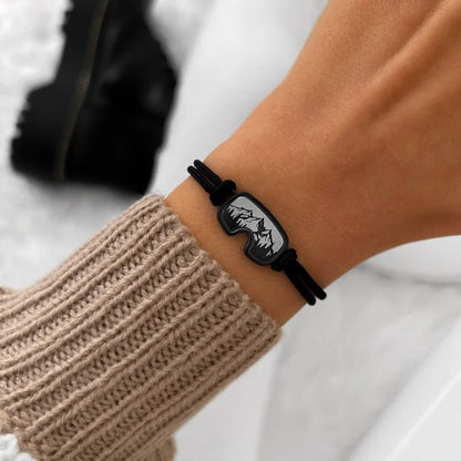 Bracciale Adventure Snow - Sailbrace - Acciaio PVD Nero