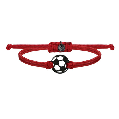Bracciale Kids Pallone Calcio - Sailbrace - Acciaio PVD Nero