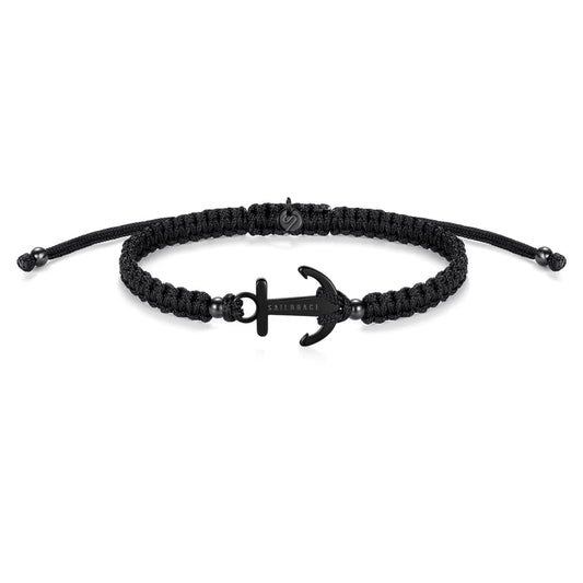 Bracciale Ancora - Sailbrace - Acciaio PVD Nero