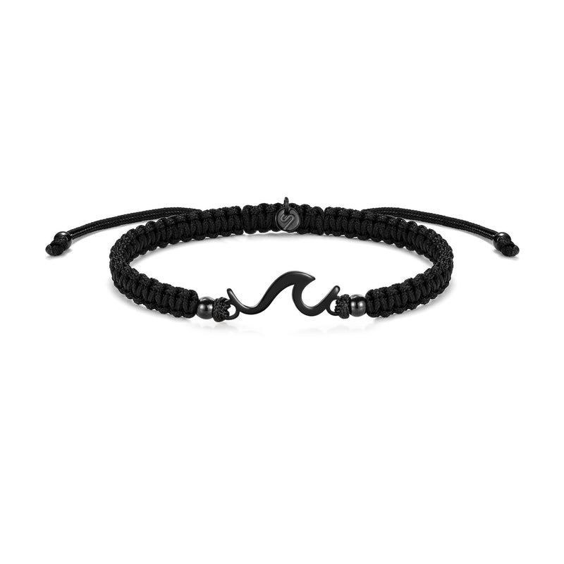 Bracciale Nuoto Wave - Sailbrace - Acciaio PVD Nero
