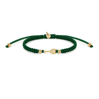 Bracciale Racchetta Tennis - Sailbrace - Acciaio PVD Oro