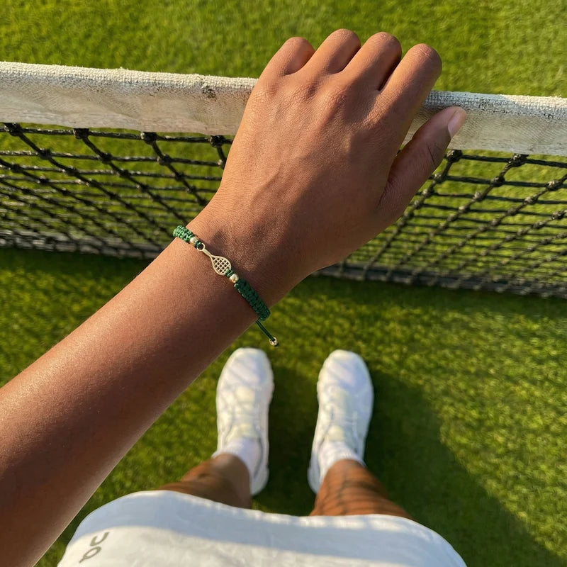 Bracciale Racchetta Tennis - Sailbrace - Acciaio PVD Oro
