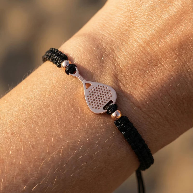 Bracciale Racchetta Padel - Sailbrace - Acciaio PVD Oro Rosa