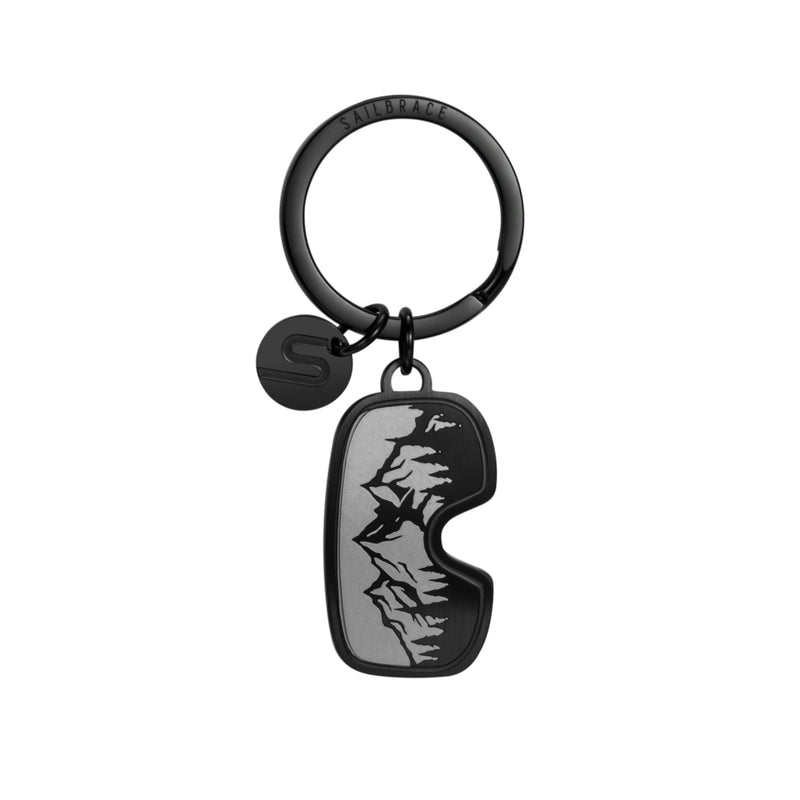 Portachiavi Adventure Snow - Sailbrace - Acciaio PVD Nero