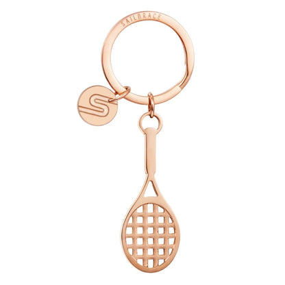 Portachiavi Racchetta Tennis - Sailbrace - Acciaio PVD Oro Rosa