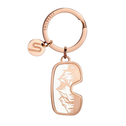 Portachiavi Adventure Snow - Sailbrace - Acciaio PVD Oro Rosa