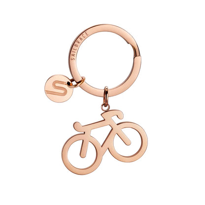 Portachiavi Bike Ciclismo - Sailbrace - Acciaio PVD Oro Rosa
