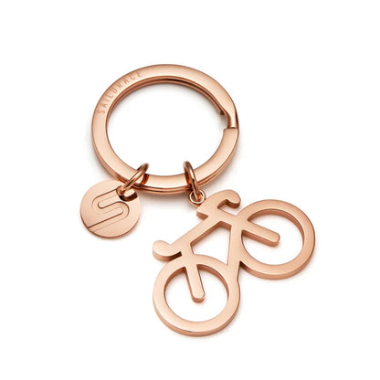 Portachiavi Bike Ciclismo - Sailbrace - Acciaio PVD Oro Rosa