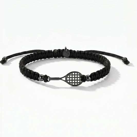 Bracciale Racchetta Tennis - Sailbrace - Acciaio PVD Nero