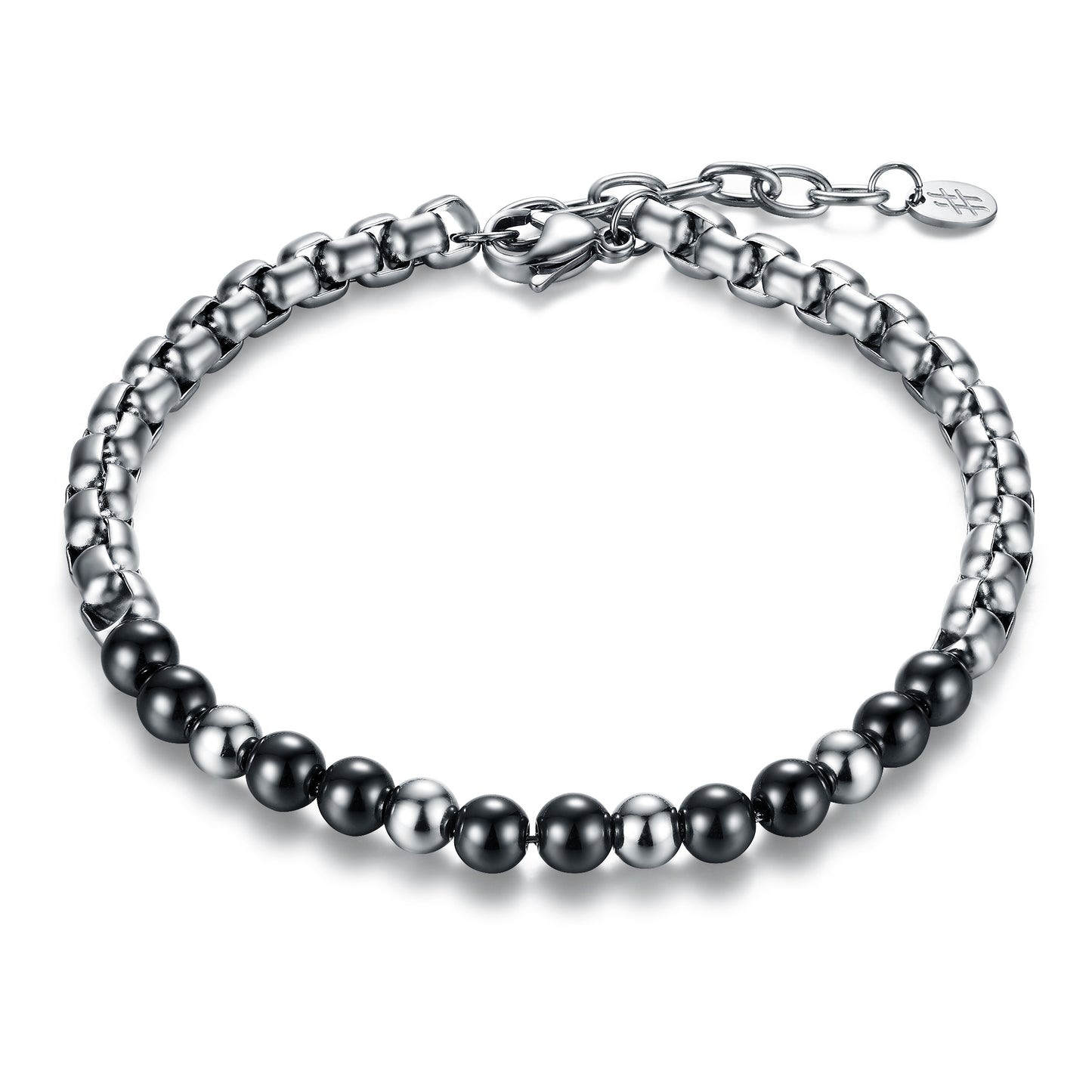 Bracciale Catena Rolò ed Ematite - 27th-Floor - #BrandGioielli