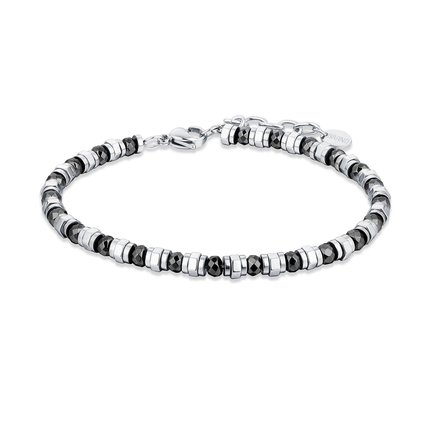 Bracciale Ematite Bulloni e Sfaccettata - Metropolis – #BrandGioielli