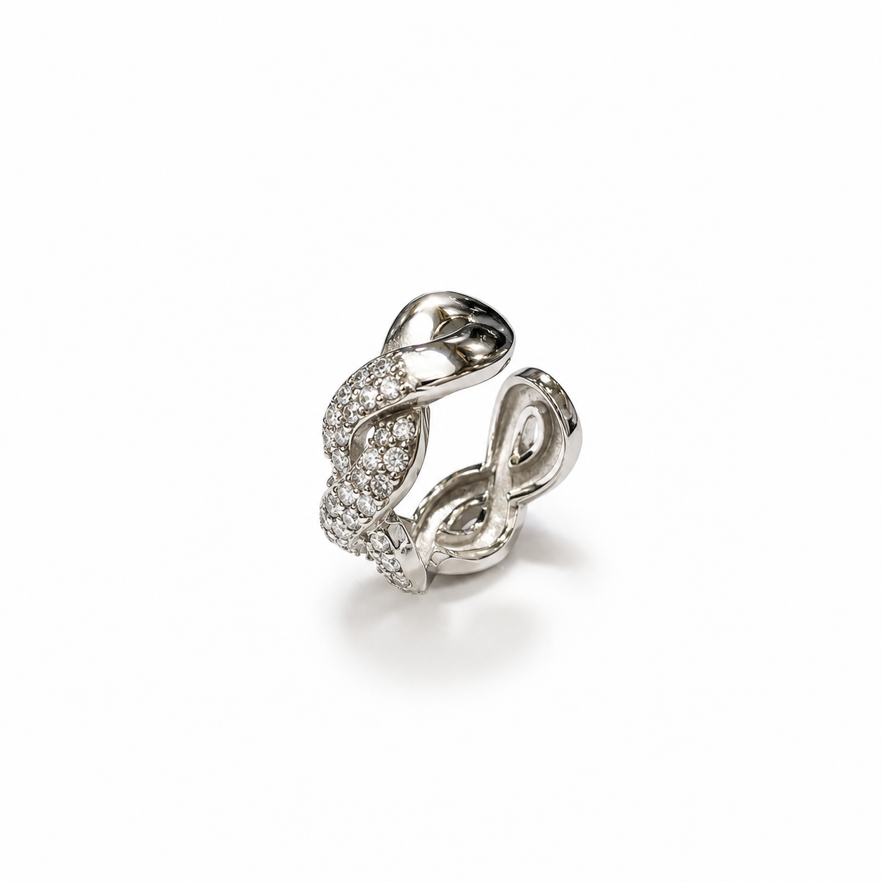 Orecchino Ear Cuff Infinity in Acciaio