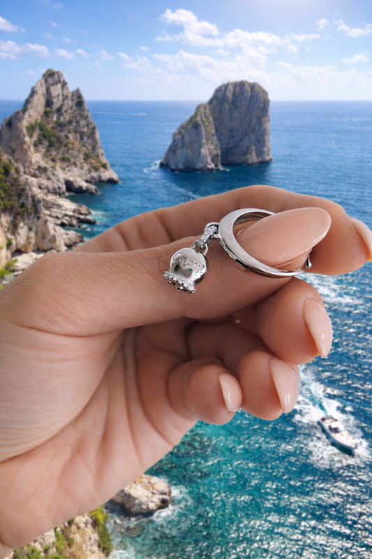 Anello Capri con Zirconi in Argento 925