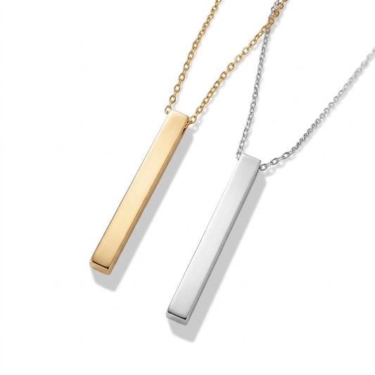 Collana Stick in Acciaio Personalizzabile
