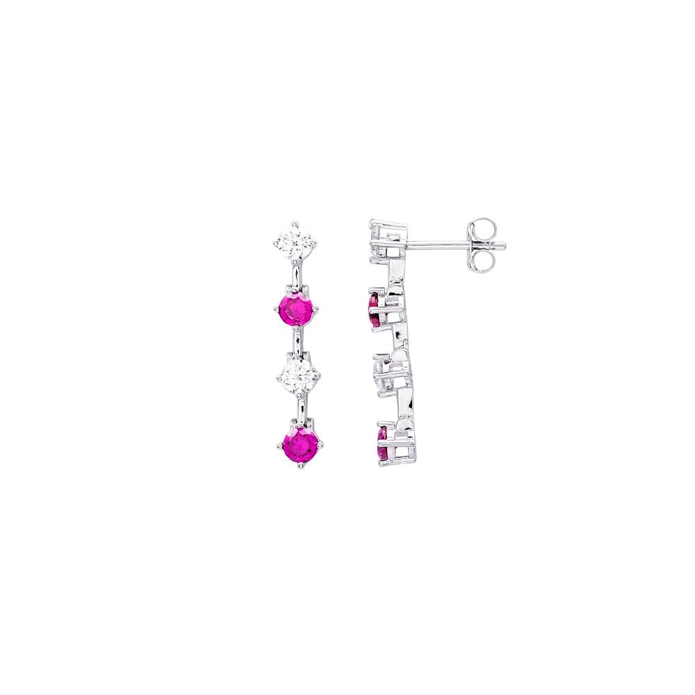 Orecchini FOR YOU Jewels - Argento 925 - Grace Rosso