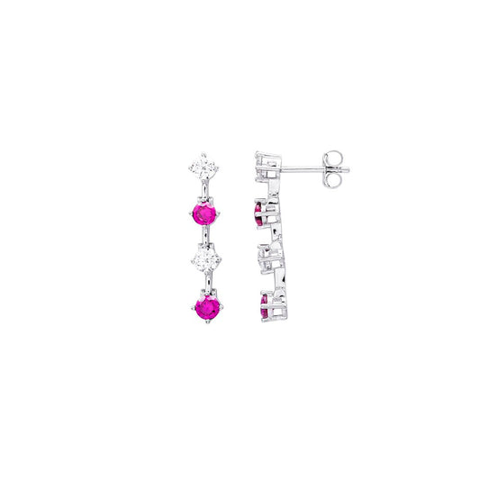 Orecchini FOR YOU Jewels - Argento 925 - Grace Rosso