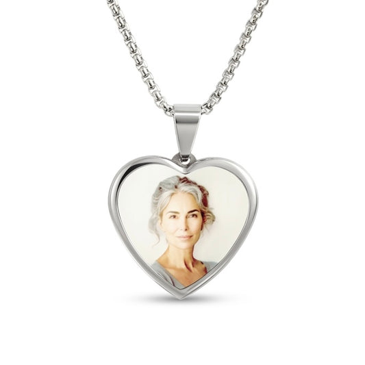 Collana in Acciaio con Foto Personalizzabile