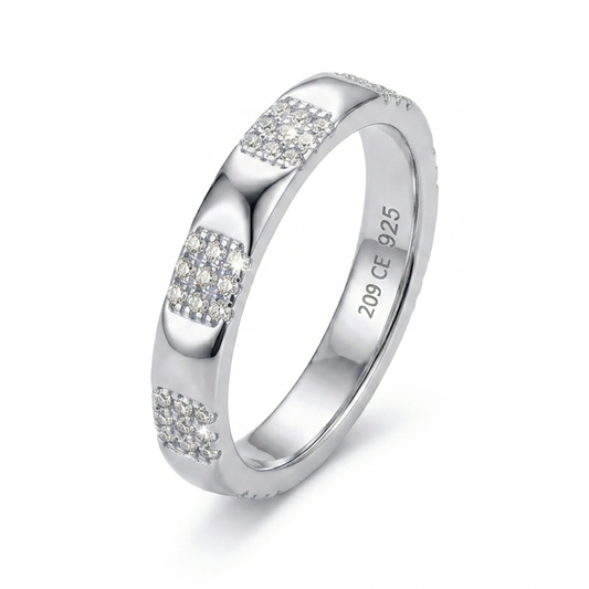 Fede/Fedina in Argento 925 con Zirconi