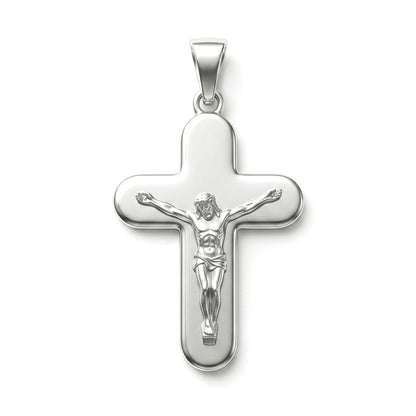 Pendente Croce con Cristo in Argento 925