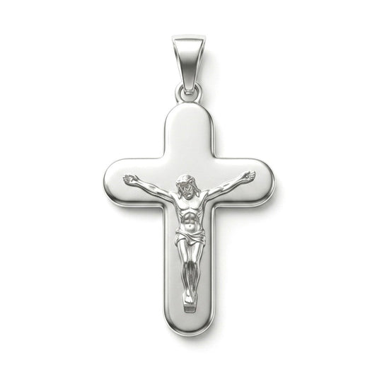 Pendente Croce con Cristo in Argento 925