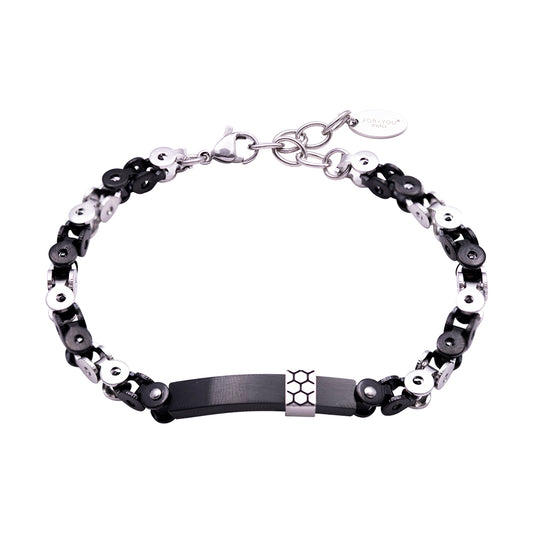 Bracciale FOR YOU Jewels - NO LIMITS – Acciaio con IP Nero