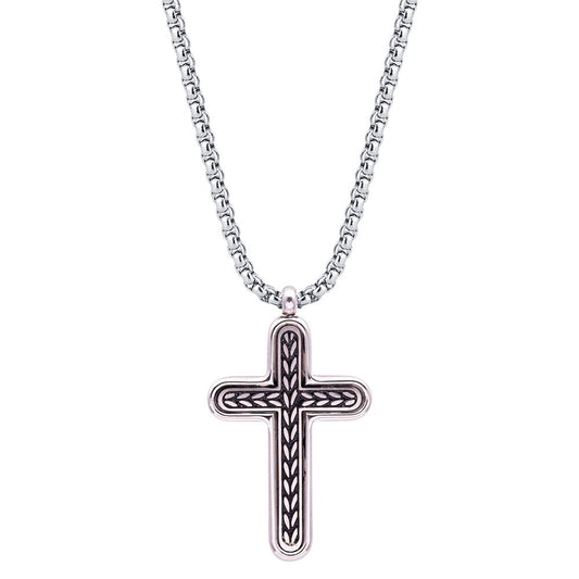 Collana FOR YOU Jewels - MAN STEEL – Croce Silver