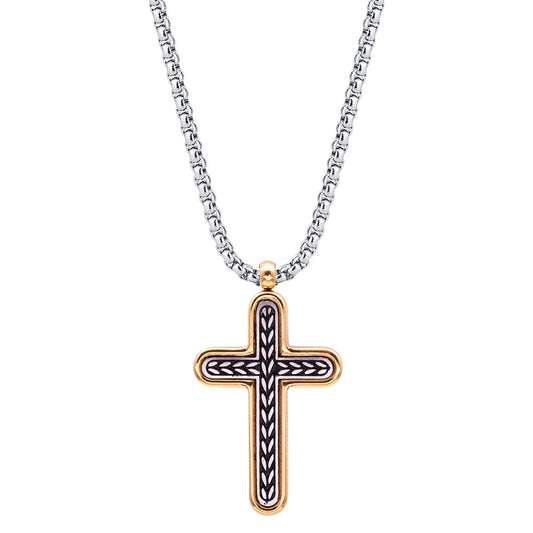 Collana FOR YOU Jewels - MAN STEEL – Croce Gold