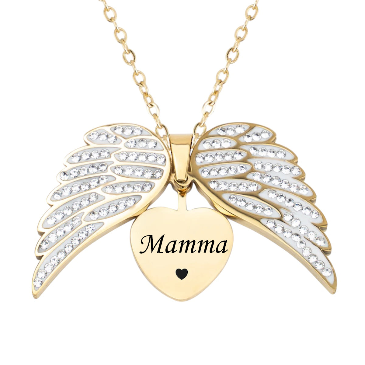 COLLANA ANGELO ALI Di Angelo Ciondolo Zirconi Cristallo 14K Placcato Oro Donna EUR 23,53 - Foto 6