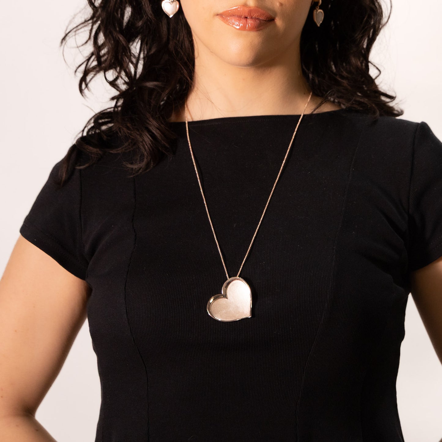 Collana catena lunga con cuore - KLK Gioielli