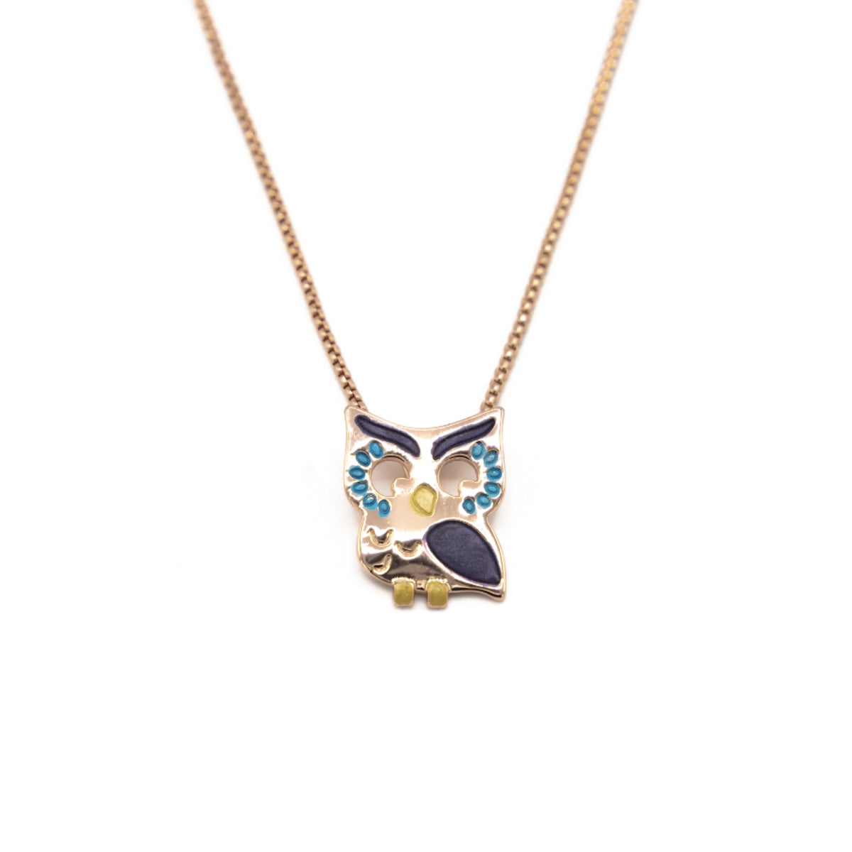 Collana catena con gufetto - KLK Gioielli