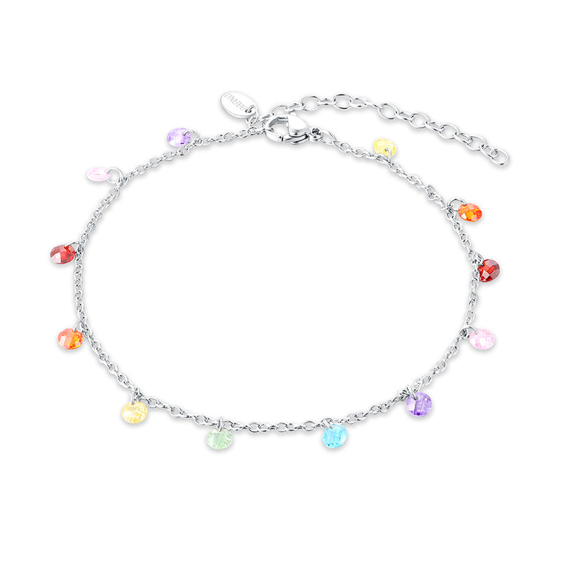 Cavigliera Cristalli Arcobaleno - Calypso - #BrandGioielli