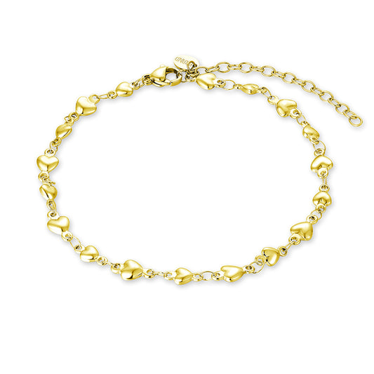 Cavigliera Cuori Oro - Calypso - #BrandGioielli